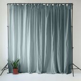 Linen Tales Prašno modra lanena zavesa 140x250 cm Blue Fog – u