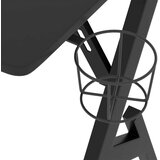 vidaXL Gaming miza z nogami Y-oblike črna 110x60x75 cm | Shoptok.si