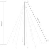  LED božićno drvce unutarnje vanjsko 1300 LED raznobojno 8 m | shoptok.hr