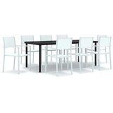  9-dijelni vrtni blagovaonski set bijeli | shoptok.hr