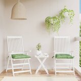 vidaXL Blazina za stol 2 kosa vzorec z listi 50x50x7 cm blago Cene