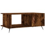 Maison Chic Klubska mizica - kavna mizica - Nizka mizica dimljeni hrast 90x50x40 cm inženirski les, (21754107) Cene