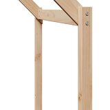 vidaXL Krevet na kat s ljestvama i krovom 90x190 cm od borovine | shoptok.hr