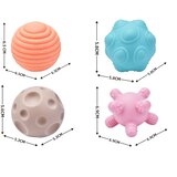 Woopie baby fleksibilna osjetilna kockica za razvrstavanje za djecu crazy shapes 5 kom. | shoptok.hr