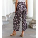 UR/CEO Black pleated floral pants Macognano | Shoptok.si