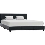  Posteljni okvir črno umetno usnje 160x200 cm | Shoptok.si