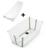 Stokke kada Flexi Bath s potporom transparent green 531508 | shoptok.hr