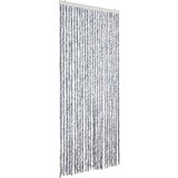  Zastor protiv muha bijelo-sivi 100 x 200 cm od šenila | shoptok.hr