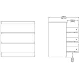 Mömax Komoda Mara, Barva Hrasta | Shoptok.si