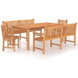  5-dijelni vrtni blagovaonski set od masivne tikovine | shoptok.hr