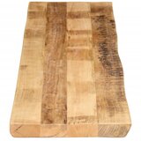 Stolna ploča sa živi rub 180x40x3,8 cm masivno grubo drvo manga | shoptok.hr