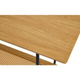 Unique Furniture Stranska mizica v hrastovem dekorju v naravni barvi 37x100 cm Pensacola – | Shoptok.si