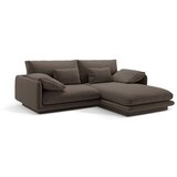 Micadoni Rjava kotna sedežna garnitura iz tkanine bouclé (desni kot) Torino – Home | Shoptok.si