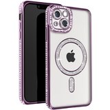 AVIZAR diamond case za iphone 13 zaščita magsafe contour strass, vijolična, (5000014379) | Shoptok.si
