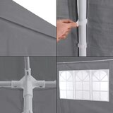 Multi Garden komercijalni vrtni paviljon šator – 3 × 9 m, 8 zidova, sivi | shoptok.hr