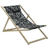 Madison Stolica za plažu Fergus Black (Crna, Sastav materijala: 50 % pamuk, 45 % poliester, 5 % ostalo, drvo) | shoptok.hr
