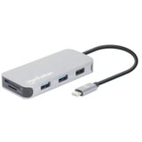 Manhattan Docking station 130615 8in1 USB-C - HDMI/3xUSB/CR/LAN/PD 100W cene
