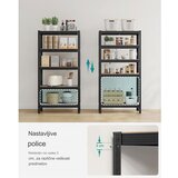 Songmics Regal GLR030B11, 5 delni, (150 x 75 x 30 cm), rjav | Shoptok.si