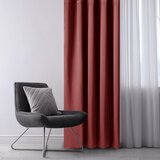 AmeliaHome curtain BLACKOUT color pink style classic silver eyelets type of material - textiles blackout 140x245 | shoptok.hr