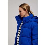 Marisse Short Quilted Jacket With Hood, Dark Blue | ePonuda.com