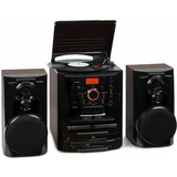 Auna Franklin DAB+, stereo sistem, gramofon, predvajalnik 3 CD-jev, BT, predvajalnik kaset, AUX, vhod USB
