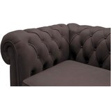 Landscape CHESTERFIELD ZOFA, temno rjava tekstil | Shoptok.si