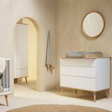 Qu-ax drvena podloga za presvlačenje za komodu flow white & oak | shoptok.hr