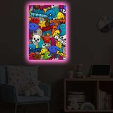 Wallity Slika sa LED osvetljenjem 4570POPARTDACT-010, 45x70 cm | ePonuda.com