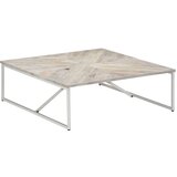 The Living Store Klubska mizica 110x110x36 cm trden mangov les - Klubska Mizica, (21573459) Cene