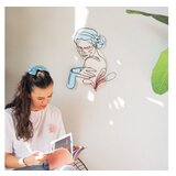 WALLXPERT zidna dekoracija line art woman silhouette metal wall art APT700