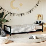 Maison Chic Otroški posteljni okvir - Otroški ležaj črn 90x190 cm trdna borovina-J2772, (21794210) | Shoptok.si