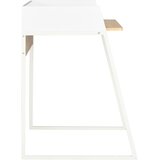  Radni stol bijeli i boja hrasta 90 x 60 x 88 cm | shoptok.hr