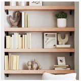 vidaXL Zidna polica 100x20x6 cm od neobrađene masivne hrastovine | shoptok.hr