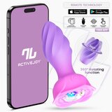 INTOYOU App Series Moxy 360 Rotating Anal Plug App Purple-Pink Cene