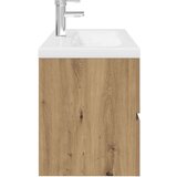 Ormarić omarica za umivalnik z vgrajenim umivalnikom pipo Artisan Oak | Shoptok.si