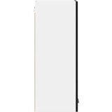 vidaXL Viseča omarica s polico Riga Črni hrast in bela 30 x 31 x 80 cm | Shoptok.si