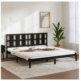  Za krevet od masivne borovine crni 200 x 200 cm | shoptok.hr