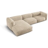 Micadoni Bež/krem kutna garnitura od bouclé tkanine (s lijevim kutom) Martina – Home | shoptok.hr