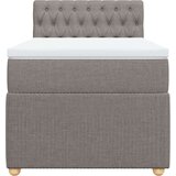vidaXL Box spring postelja z vzmetnico taupe 80x200 cm blago, (21305786) | Shoptok.si