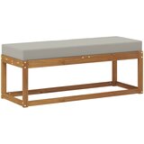  Klupa za sjedenje Prirodna i svijetlo siva 115 x 43 x 37 cm | shoptok.hr