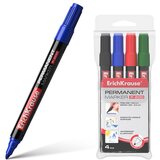 Erich Krause Permanentni markerji P-200, komplet črn, moder, zelen, rdeč, (21221260) | Shoptok.si