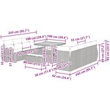  Sjedeća garnitura za vrt 11 kom. Crna poliratan 100 x 100 x 71 cm | shoptok.hr