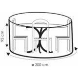 Boni-shop Transparentna prevleka za vrtno pohištvo 200x95 cm okrogla, vodoodbojna in UV-odporna, (5000090322) | Shoptok.si