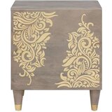  Noćni ormar 2 pcs Siva 40 x 33 x 46 cm masivno drvo manga | shoptok.hr