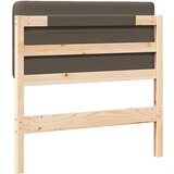  Tapecirano vzglavje Rjava in taupe 80 cm Masivno borovo les, (5000109544) | Shoptok.si