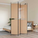  3-panelni pregradni zid Bež 150 x 220 cm Tkanina | Eponuda.ba