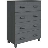 vidaXL Komoda tamnosiva 79 x 40 x 103,5 cm od masivne borovine | shoptok.hr
