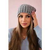 Kesi Cap with fleece Paulina K227 light gray Cene