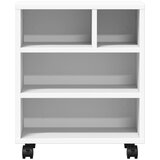  Stalak za pisač s kotačima bijeli 41 x 32 x 48 cm | Eponuda.com