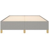  Okvir za krevet bez madraca svjetlosivi 140 x 190 cm od tkanine | shoptok.hr
